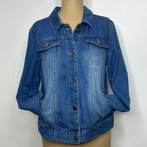 Como Vintage 💙 Women's Blue Denim Jean Jacket Size Medium NWT